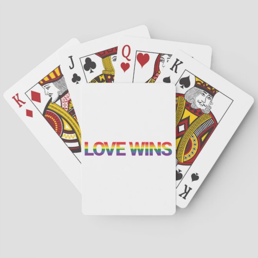 Jeu De Cartes Design moderne, simple, coloré, dynamique L'amour  (dos)