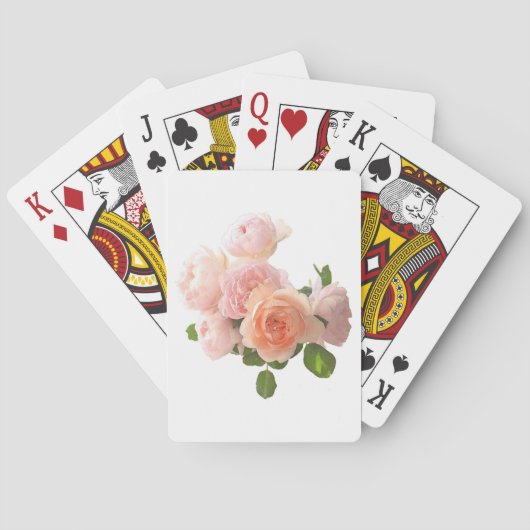 Jeu De Cartes Design Rose moderne Modèle élégant (dos)