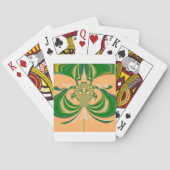 Jeu De Cartes Design vert jaune. (dos)