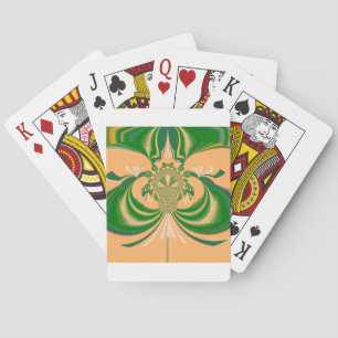 Jeu De Cartes Design vert jaune.