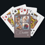 Jeu De Cartes Design Your Own 4 Photo Personalized Name<br><div class="desc">Unleash your creativity with our Design Your Own 4 Photo Personalized Name Poker Cards! These custom playing cards allow you to upload and showcase four of your favorite photos, making game night even more special and memorable. Perfect for poker enthusiasts, family gatherings, or as a unique gift for any occasion,...</div>