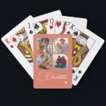 Jeu De Cartes Design Your Own 4 Photo Personalized Name<br><div class="desc">Unleash your creativity with our Design Your Own 4 Photo Personalized Name Poker Cards! These custom playing cards allow you to upload and showcase four of your favorite photos, making game night even more special and memorable. Perfect for poker enthusiasts, family gatherings, or as a unique gift for any occasion,...</div>