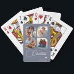 Jeu De Cartes Design Your Own 4 Photo Personalized Name<br><div class="desc">Unleash your creativity with our Design Your Own 4 Photo Personalized Name Poker Cards! These custom playing cards allow you to upload and showcase four of your favorite photos, making game night even more special and memorable. Perfect for poker enthusiasts, family gatherings, or as a unique gift for any occasion,...</div>