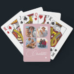 Jeu De Cartes Design Your Own 4 Photo Personalized Name<br><div class="desc">Unleash your creativity with our Design Your Own 4 Photo Personalized Name Poker Cards! These custom playing cards allow you to upload and showcase four of your favorite photos, making game night even more special and memorable. Perfect for poker enthusiasts, family gatherings, or as a unique gift for any occasion,...</div>