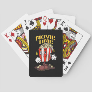 Jeu De Cartes Dessin animé de mascotte de pop-corn