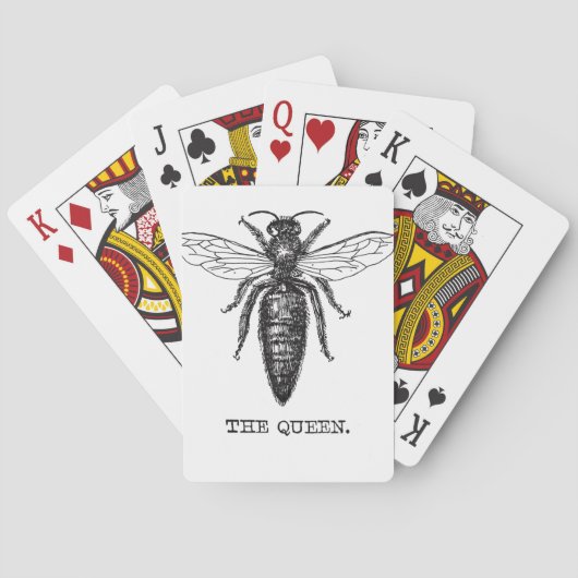 Jeu De Cartes Dessin classique de l'illustration de Queen Bee (dos)