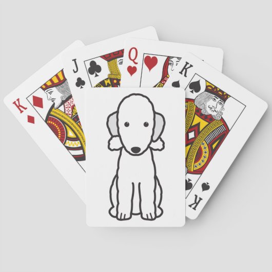 Jeu De Cartes Dessin de Bedlington Terrier Dog (dos)