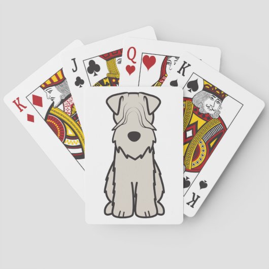 Jeu De Cartes Dessin de chien de Terrier roux (dos)