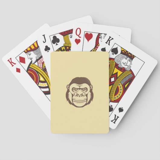 Jeu De Cartes Dessin de dessin de Gorilla (dos)