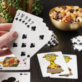 Jeu De Cartes Dessin de Hula Dancer Giraffe (In Situ)