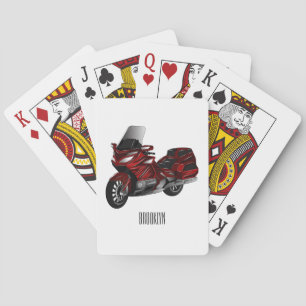 Jeu De Cartes Dessin de moto de tourisme