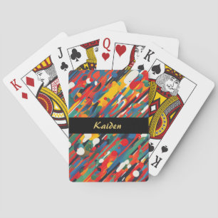 Jeu De Cartes Dessin de peinture diagonale