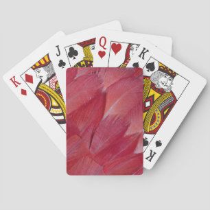 Jeu De Cartes Dessin de plume de perroquet gris africain