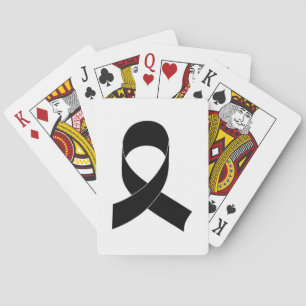 Jeu De Cartes Dessin de ruban noir