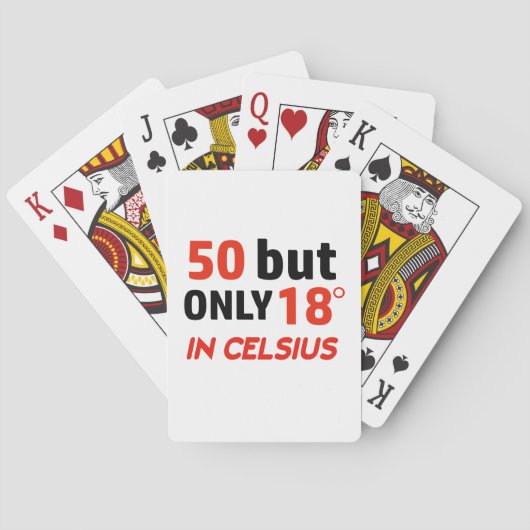 Jeu De Cartes dessin drôle à 50 ans (dos)