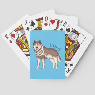 Jeu De Cartes dessin humoristique sibérien husky