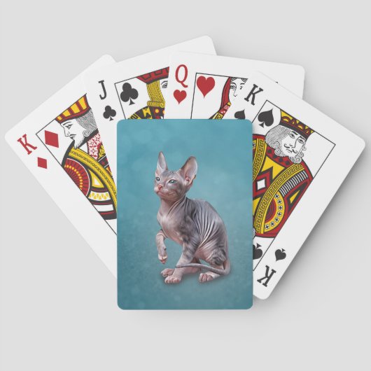 Jeu De Cartes Dessin Sphynx kitten Ordinateur portable (dos)