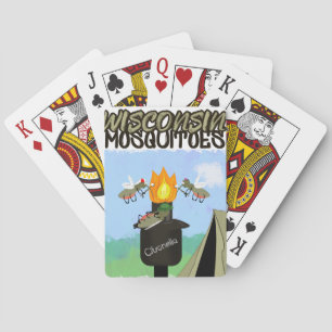 Jeu De Cartes Dessins animés de moustiques du Wisconsin - Campin