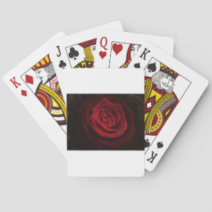 Jeu De Cartes Destin rose d'amour de paix de fleur de motif de c