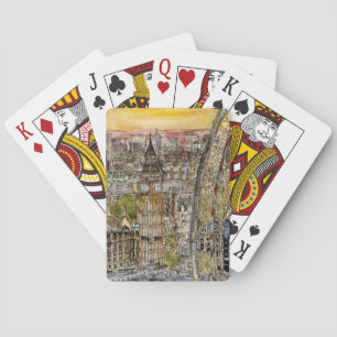 Jeu De Cartes Destinations   Aquarelle Big Ben & London Eye