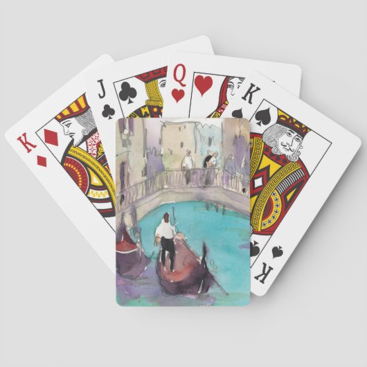Jeu De Cartes Destinations | Aquarelle Venise Gondola Ride (dos)