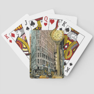 Jeu De Cartes Destinations Horloge Vintage de la cinquième ave