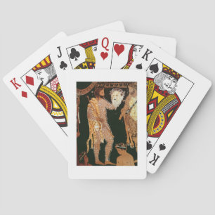 Jeu De Cartes Détail d'un rouge-chiffre vase montrant HOL