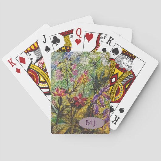 Jeu De Cartes Détails du jardin de fleurs (dos)