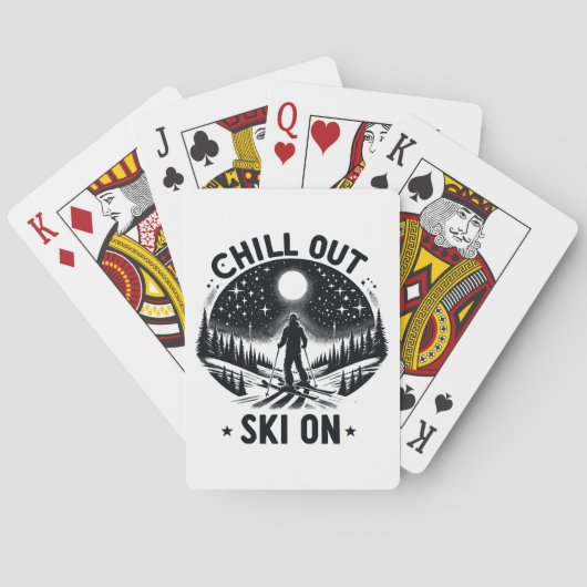 Jeu De Cartes Détendez-vous Ski sur (dos)