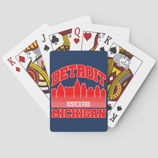 Jeu De Cartes Detroit, Michigan (dos)