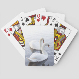 Jeu De Cartes Deux bains nager sur le lac Tranquil