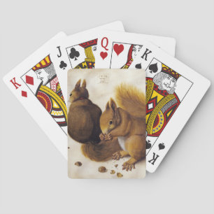 Jeu De Cartes Deux écureuils rouges (par Albrecht Dürer)