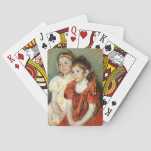 Jeu De Cartes Deux jeunes filles heureuses (par Mary Cassatt)