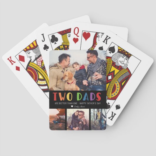 Jeu De Cartes Deux papas sont meilleurs qu'un | Photo Fête des p (dos)