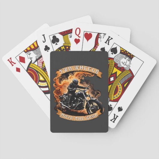Jeu De Cartes Deux Roues Déplacent La Moto Soul (dos)