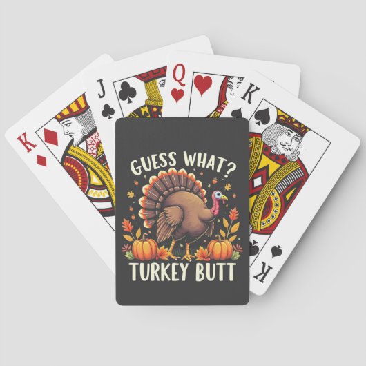 Jeu De Cartes Devinez Quoi ? Turquie Mais Thanksgiving Drôle (dos)