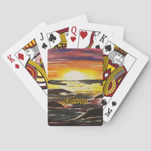 Jeu De Cartes DG Peintures Lever de soleil vibrant (dos)