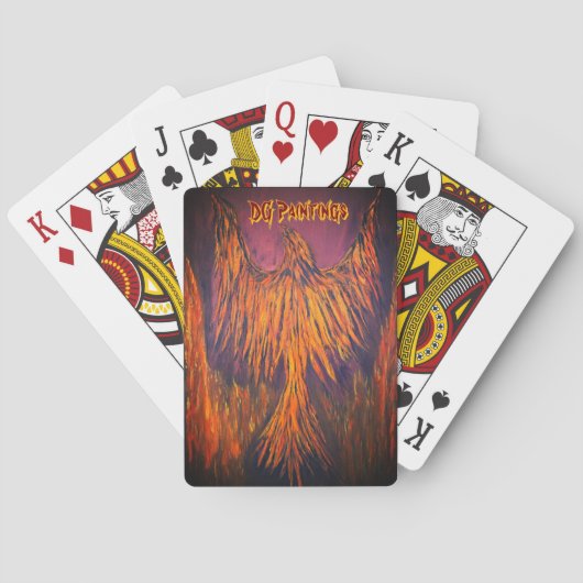 Jeu De Cartes DG Peintures Phoenix de Feu (dos)