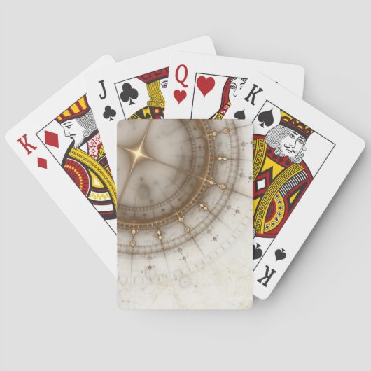 Jeu De Cartes Diagramme nautique antique, grunge (dos)