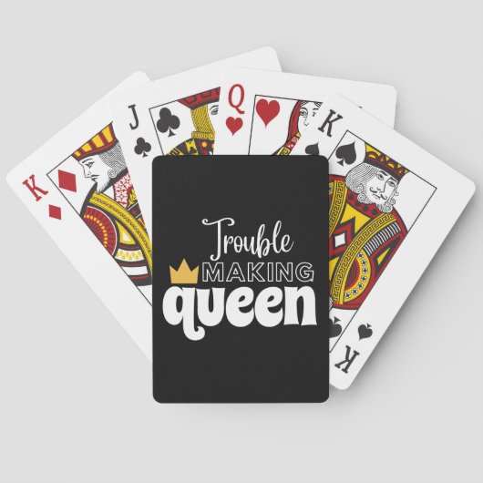 JEU DE CARTES DIFFICULTÉ À FAIRE LA REINE (dos)