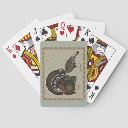 Jeu De Cartes Dindes Bronze Standard Portrait (dos)
