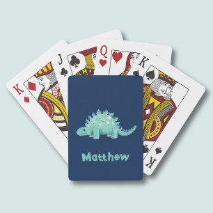 Jeu De Cartes Dinosaur Stegosaurus Motif