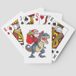 Jeu De Cartes Dinosaur T rex Noël Père Noël Garçons Hommes Fille