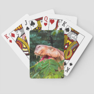 Jeu De Cartes Dinosaure dans la forêt.