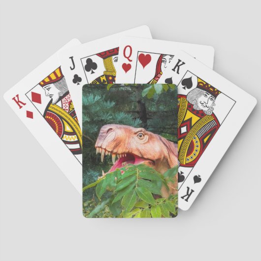 Jeu De Cartes Dinosaure dans la forêt. (dos)