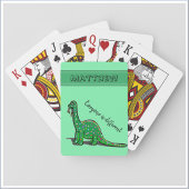 Jeu De Cartes Dinosaure Vert