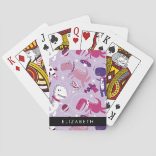 Jeu De Cartes Dinosaures Spatiaux, Dinosaures Mignons, Étoiles, 