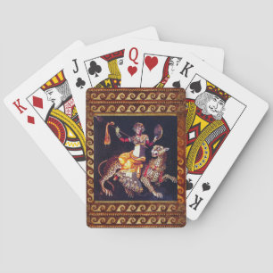 Jeu De Cartes DIONYSOS AVEC LA SPEAR ÉQUITATION LEOPARD Grecque 