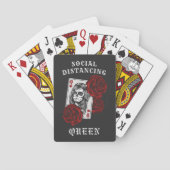 Jeu De Cartes Distances sociales Queen Skull & Rose (dos)