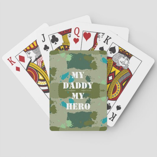 Jeu De Cartes Diverse green colors background (dos)